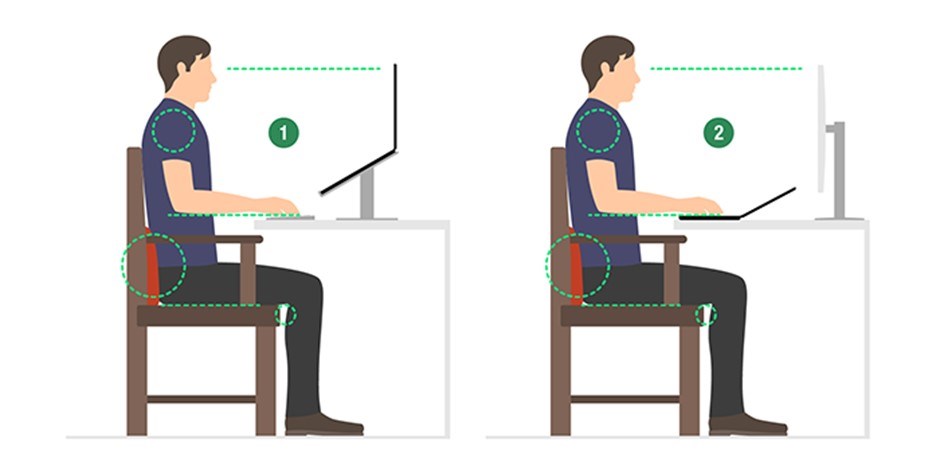 Using a laptop